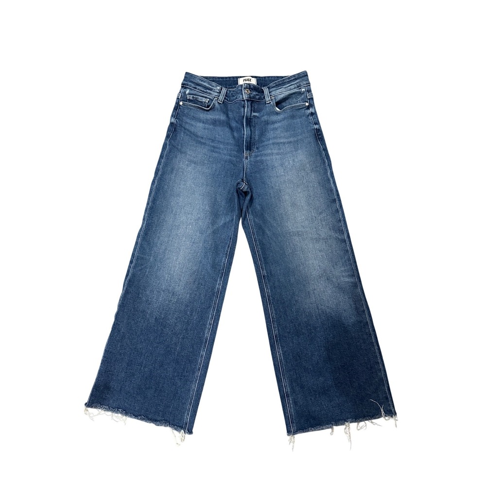 PAIGE Anessa High Rise Wide Leg Jeans Westminster Wash Size 29 - Picture 2 of 12